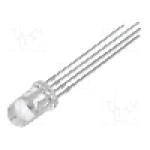 Dioda LED 5mm, RGB, convex, 1.6...2.6/2.8...3.8/2.8...3.8V, LUCKYLIGHT - LL-509RGBC2E-002