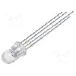 Dioda LED 5mm, RGB, convex, 1.8...2.4/2.8...4/2.8...4V, OPTOSUPPLY - OSTA5131A-C