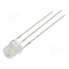 Dioda LED 5mm, albastru/galben, plat, 2.1...2.6/2.9...3.6V, OPTOSUPPLY - OSYBMC57E1A