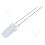 Dioda LED 5mm, albastru, plat, 2.7...3.4V, OPTOSUPPLY - OSB5SA5TC5A