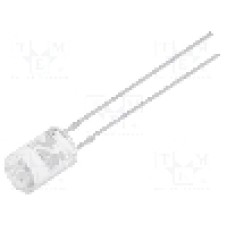 Dioda LED 5mm, albastru, plat, 2.8...3.6V, OPTOSUPPLY - OSB5SA5GA1B
