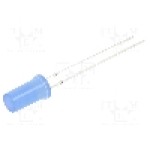 Dioda LED 5mm, albastru, plat, 2.8...3.6V, OPTOSUPPLY - OSB5SA5TK4A