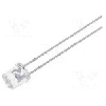 Dioda LED 5mm, albastru, plat, 2.8...4V, OPTOSUPPLY - OSUB53E1A-IJ