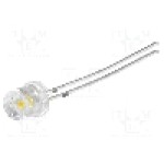 Dioda LED 5mm, alb cald, plat, 2.9...3.6V, OPTOSUPPLY - OSM5DK57E1A