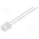 Dioda LED 5mm, alb neutru, plat, 2.6...3.6V, LUCKYLIGHT - LL-504WC1E-W5-3P