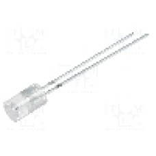 Dioda LED 5mm, alb rece, concav, 2.9...3.6V, OPTOSUPPLY - OSW5DK5MC1B
