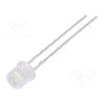 Dioda LED 5mm, alb rece, plat, 2.6...3.6V, LUCKYLIGHT - LL-504WC1E-W2-3P