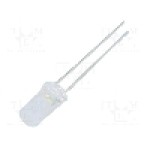 Dioda LED 5mm, alb rece, plat, 2.7...3.4V, OPTOSUPPLY - OSW5DK5TC5A