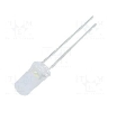 Dioda LED 5mm, alb rece, plat, 2.7...3.4V, OPTOSUPPLY - OSW5DK5TC5A