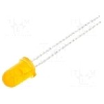 Dioda LED 5mm, ambra, convex, 2.1...2.6V, LUCKYLIGHT - LL-503UAD2E-2A