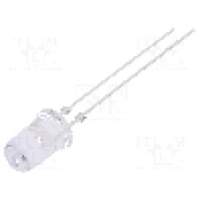Dioda LED 5mm, galbena, convex, 1.8...2.6V, OPTOSUPPLY - OSY5PA5C31C