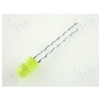 Dioda LED 5mm, galbena, convex, 2.1...2.5V, KINGBRIGHT ELECTRONIC - L-53YD