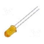 Dioda LED 5mm, galbena, convex, 2...2.4V, BROADCOM (AVAGO) - HLMP-3416