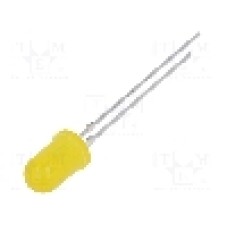 Dioda LED 5mm, galbena, convex, 2.4...3V, VISHAY - TLHY5405