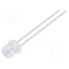Dioda LED 5mm, galbena, plat, 1.6...2.4V, LUCKYLIGHT - LL-503YC1E-4C