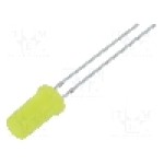 Dioda LED 5mm, galbena, plat, 1.8...2.6V, OPTOSUPPLY - OSY5JA5TK4A