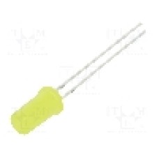 Dioda LED 5mm, galbena, plat, 1.8...2.6V, OPTOSUPPLY - OSY5PA5TK4A