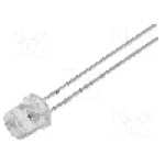 Dioda LED 5mm, mov, plat, 2.8...4V, OPTOSUPPLY - OSV5YL57E1A