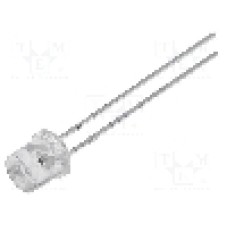 Dioda LED 5mm, mov, plat, 2.8...4V, OPTOSUPPLY - OSV5YL57E1A
