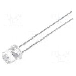 Dioda LED 5mm, roşie, plat, 1.8...2.4V, OPTOSUPPLY - OSHR53E1A-IJ