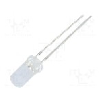 Dioda LED 5mm, roşie, plat, 1.8...2.6V, OPTOSUPPLY - OS5REA5TC5A