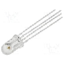 Dioda LED 5mm, roşu/verde/galben, convex, 1.8...2.4/2.9...3.6/1.8...2.4V, OPTOSUPPLY - OSTQMC5B31A