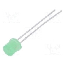 Dioda LED 5mm, verde-galben, plat, 1.6...2.4V, LUCKYLIGHT - LL-503GD1E-1B