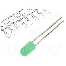 Dioda LED 5mm, verde, convex, 1.8...2.6V, OPTOSUPPLY - OSNG5134B-T