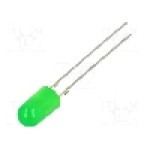 Dioda LED 5mm, verde, convex, 1.8...2.6V, OPTOSUPPLY - OSNG5134B