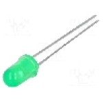 Dioda LED 5mm, verde, convex, 1.8V, LITEON - LTL2R3KGD-EM