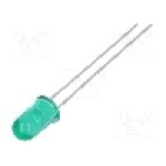Dioda LED 5mm, verde, convex, 2.1...2.7V, BROADCOM (AVAGO) - HLMP-3519