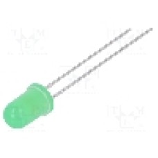 Dioda LED 5mm, verde, convex, 2.6...3.6V, LUCKYLIGHT - LL-504PGD2E-G5-2B