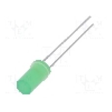 Dioda LED 5mm, verde, plat, 2.7...3.4V, OPTOSUPPLY - OSPPD25TK4A