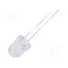 Dioda LED 8mm, alb cald, convex, 5V, OPTOSUPPLY - OSM5DK8131A-5V