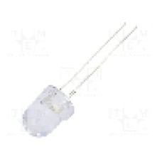 Dioda LED 8mm, portocalie, convex, 5V, OPTOSUPPLY - OSO5PA8131A-5V