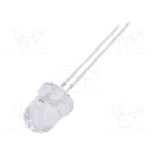 Dioda LED 8mm, roşie, convex, 5V, OPTOSUPPLY - OSR5PA8131A-5V