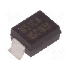 Dioda Transil SMD, bidirectional, DO215AA, 600W, MICROCHIP (MICROSEMI) - MSMBG51CA