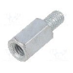 Distantier 15mm, oţel galvanizat, BM GROUP - QSMS015M6