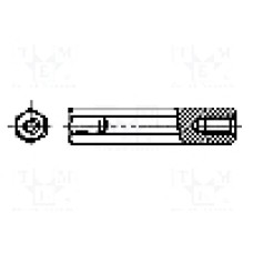 Distantier din alama, 95mm, DREMEC - 1113X95 Distantier din alama, 95mm, DREMEC - 1113X95