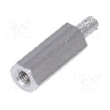 Distantier din aluminiu, 15mm, DREMEC - 235X15