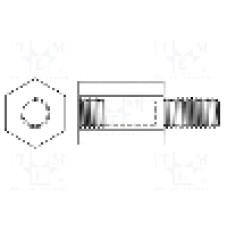 Distantier din otel, 15mm, DREMEC - 229ST6.3X15