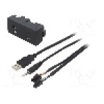 Adaptor USB/AUX, Jack 3,5mm 4pin mufa, USB A mufa, {{Culoare}}, PER.PIC. - C7903-USB