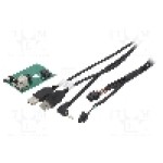 Adaptor USB/AUX, Jack 3,5mm 4pin mufa, USB A mufa x2, {{Culoare}}, PER.PIC. - C8306-USB