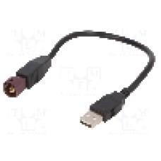 Adaptor USB/AUX, USB A mufa, {{Culoare}}, ACV - 44-1190-002