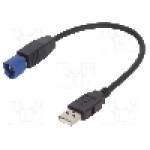 Adaptor USB/AUX, USB A mufa, {{Culoare}}, ACV - 44-1300-003
