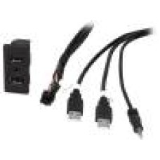 Adaptor AUX-USB, USB A mufa x2, PER.PIC. - C9501-USB