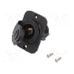 Adaptor soclu bricheta auto, conector plat 6,3mm, neagra, SCI - A13-142AP-BB3 Adaptor soclu bricheta auto, conector plat 6,3mm, neagra, SCI - A13-142AP-BB3