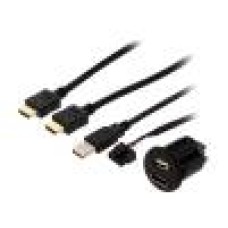 Alimentare auto, HDMI mufa, PER.PIC. - C0014-USB