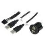 Alimentare auto, USB A mufa x2, PER.PIC. - C0012-USB
