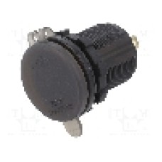 Alimentare auto, mufa mini pentru bricheta auto, neagra, 4CARMEDIA - 